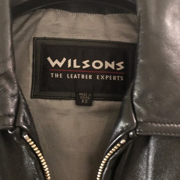 Vintage Wilsons Leather Black Jacket - Picture 5 of 13